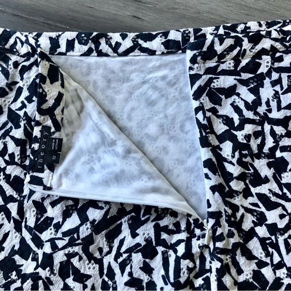 ❤️ LAST DAY Theory 'Lonati Pescara' Eyelet A-Line Mini Skirt - Picture 7 of 10